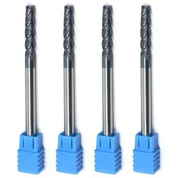 

Carbide End Mill 4 Flutes CNC Cutter Tool Tungsten Steel HRC45 4pcs 100mm