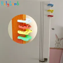 

7Pcs/Lot Protection Baby Safety Cute Animal Security Card Door Stopper Baby Newborn Care Child Lock Protection From Children