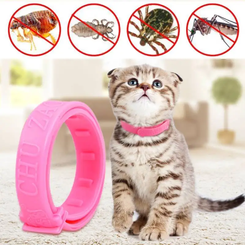 Collar de silicona antipulgas para Gato, antimosquitos, antimosquitos, x 40cm, suministros para gatos y gatitos, 1 unidad