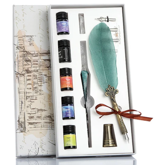 Najtaniej Gorący długopis z pióra szklany atrament do długopisów Mercury Sky Dip kryształowy długopis uczeń ręcznie gradient netto czerwona farba pióro do kaligrafii piśmienne