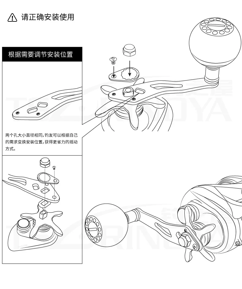 Trulinoya рыболовное судно модифицированный Капельное колесо Single Rocker Arm дыропробивочная машина с одним коленчатым валом, Eva ручка Универсальный Большой сцепление Pill капельного колеса Cran