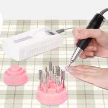 48 отверстий для ногтей сверла держатель стенд Органайзер контейнер для маникюрных принадлежностей с крышкой без запаха миниатюрный размер прочный портативный 48 Ho