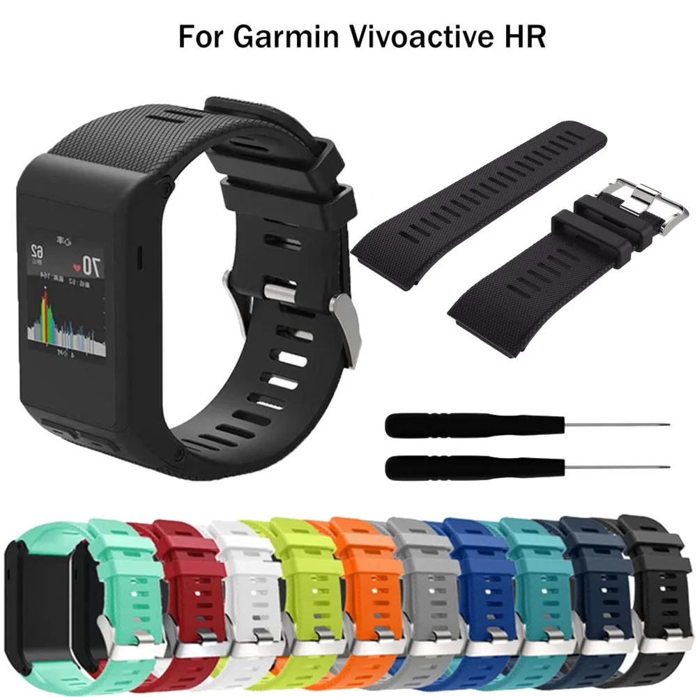 For Garmin Vivoactive HR Straps, Silicone Smart Watch Band Wrist Bracelet for Garmin Vivoactive HR image_0