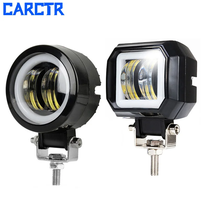 3 Inch Led Work Light Bar Fog Lamp Driving Daytime Off Road Spot 12V 24V 6000K for Motorcycle Halo Jeeps ATV SUV Headlight | Автомобили и