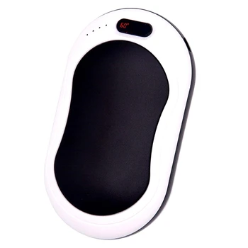 

Rechargeable Hand Warmers 4-In-1 10000MAh Battery Charger with Vibration Massage Emergency Light,Portable Reusable Hand Warmers