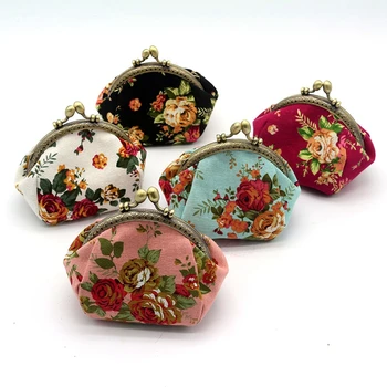 

Wallet,Lady Vintage Flower Mini Coin Purse Wallet Clutch bag