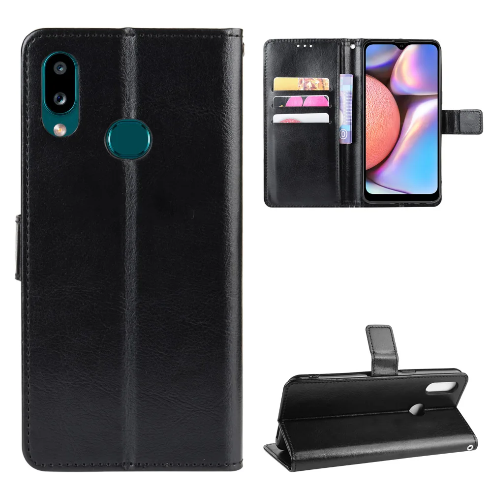 Чехол для Samsung Galaxy A10s Роскошный кожаный флип-кошелек чехол телефона A10S A107 A107F с