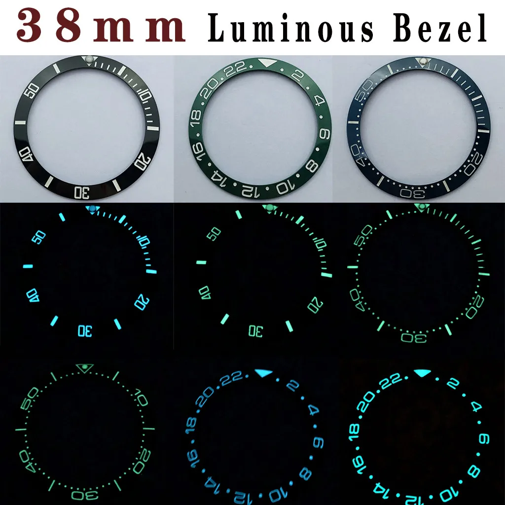 Orologio da uomo automatico 43 mm quadrante verde sterile lunetta ceramica 24 gioielli Giappone