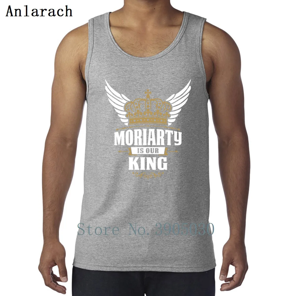 Moriarty наш король жилет Солнечный свет Евро размер мужской креативный майка Мужская тренировки комический узор