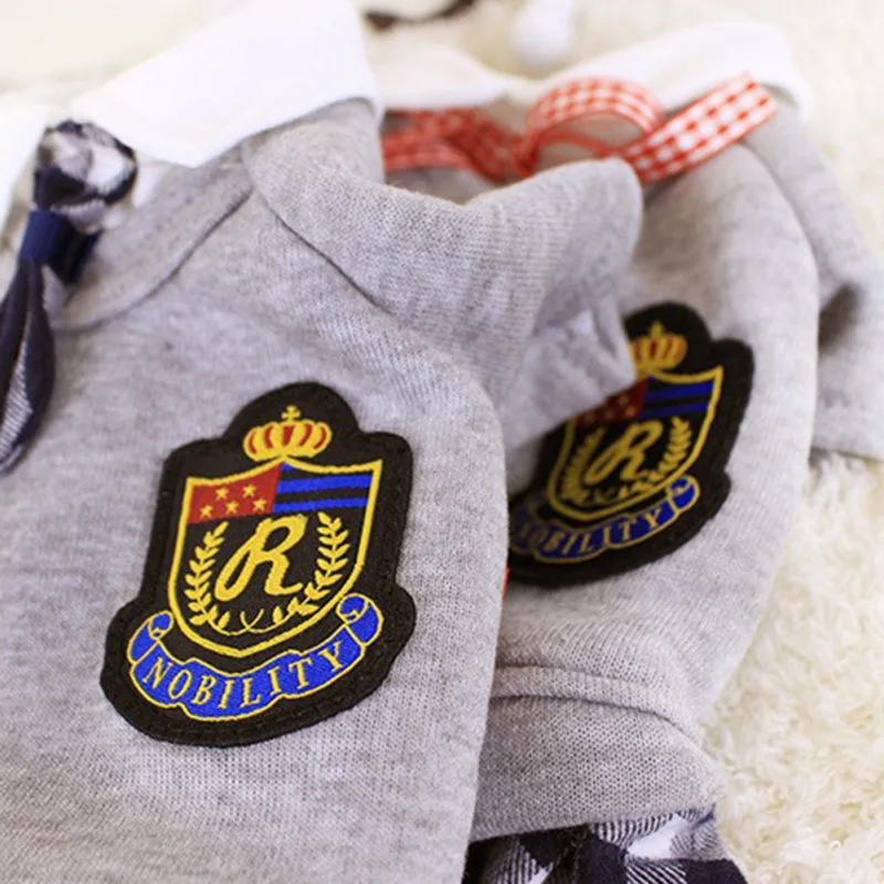 Pet Skirts for Dogs Campus Style Lovers Outfit Small Dog Puppy Plaid Dog Dress Hoodie Sweatshirts Pet Clothes Clothing