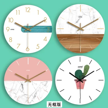 

Bedroom Glass Wall Clock Nordic Modern Stylish Wall Clocks Thick Watches For Kitchen Living Room Watch Home Decor Clock II50WC