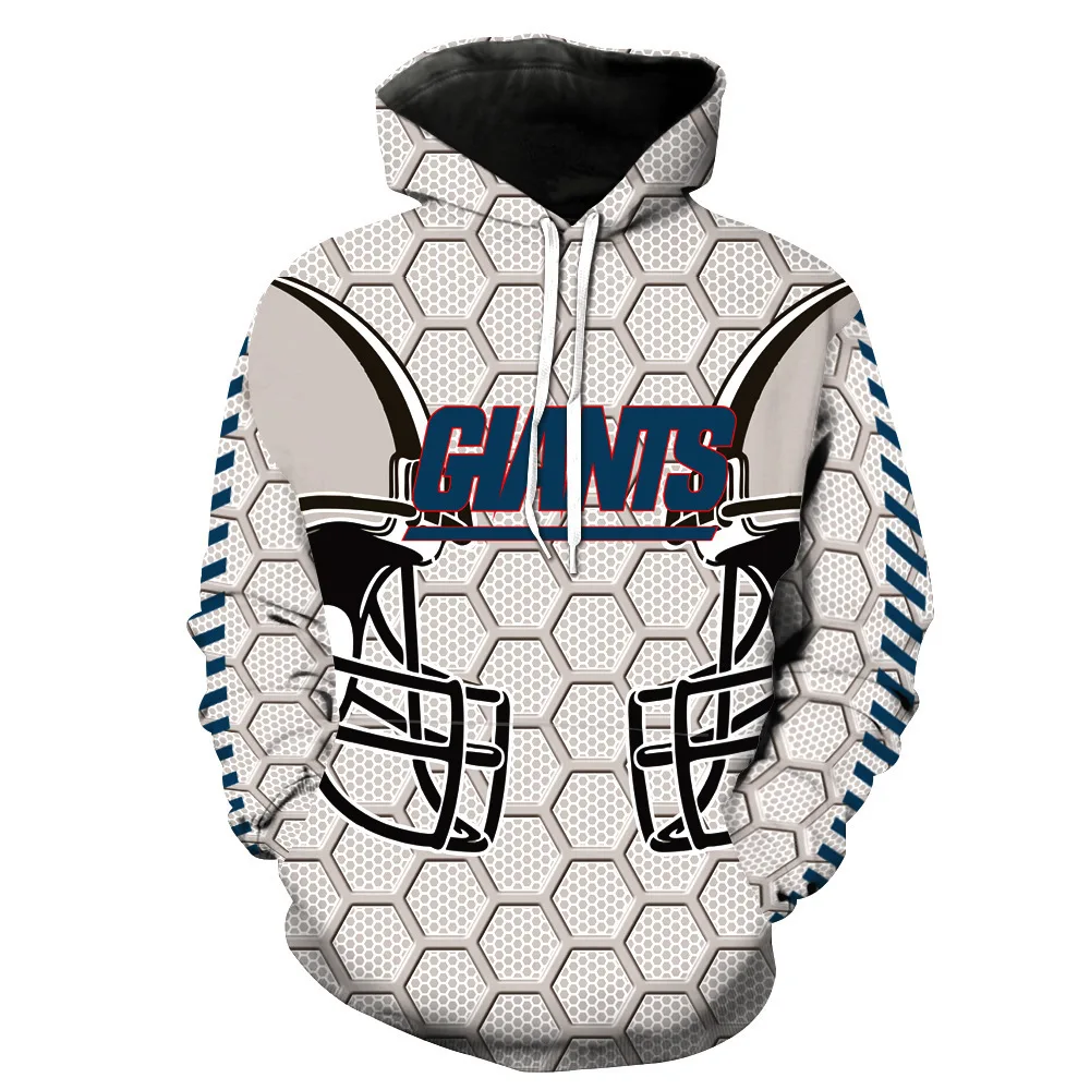 3D Digital Printing Sweatshirt Giants American Football Jersey Hoodies Pullover Giants Jacket Rugby Jumpers 