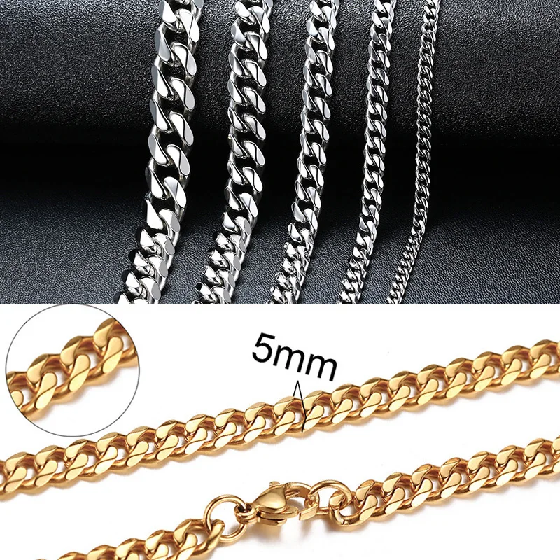 Customzied Fashion Cuban Link Chain Necklace for Men Woman Basic Punk  Stainless Steel Necklace Won't Fade Male Choker Colar Jewelry - China  Necklace and Necklace Accessories price
