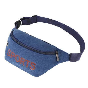 

Unisex Waist Bag Men Women Sport Fanny Pack Chest Canvas Belt Bags Zipper Harajuku Waist Packs nerka sac banane femme @B09