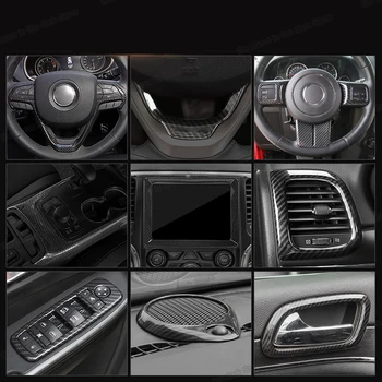 

Lsrtw2017 Carbon Fiber Abs Steering Wheel Central Control Decorations for Jeep Grand Cherokee