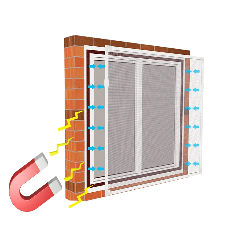 Окно для защиты от насекомых DIY магнитный экран окон съемный моющийся мух