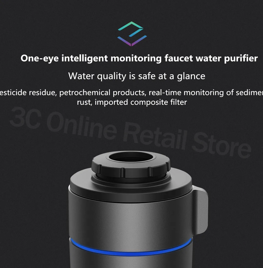 Xiaomi Yimu Умный интеллектуальный мониторинг кран очиститель воды фильтр кухня ванная комната фильтры индикаторы мульти-чип мониторинг