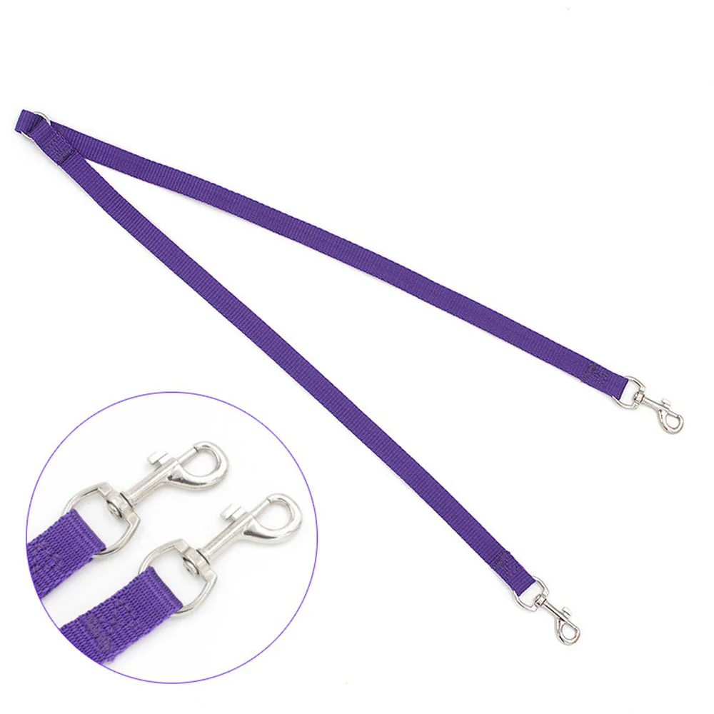 Double Twin Dual Coupler Dog Leash Two in One Strong Nylon Pet Cat Dog Leash Colorful Two Ways Pet Leads for Small Dogs and Cats