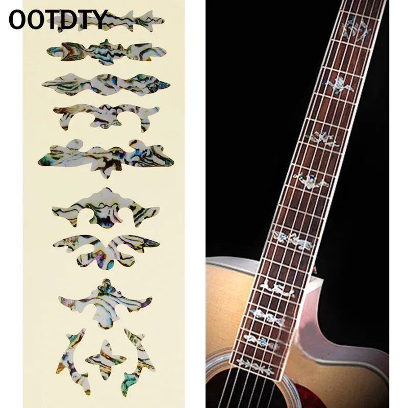 

OOTDTY Thin Inlay Sticker Fretboard Decals Marker DIY For Electric Acoustic Guitar suit for guitar