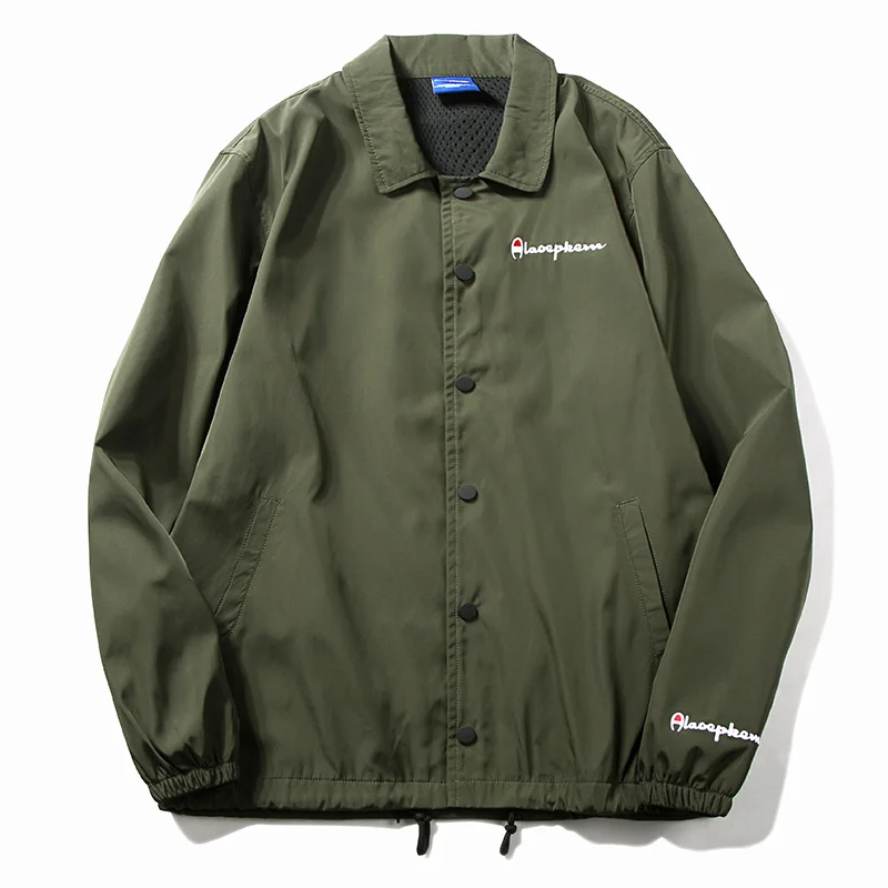 

Autumn Windbreaker Flying Jacket Coat Retro Vintage military Track Jacket Streetwear Fashion Men's Zipper chamarras para hombre