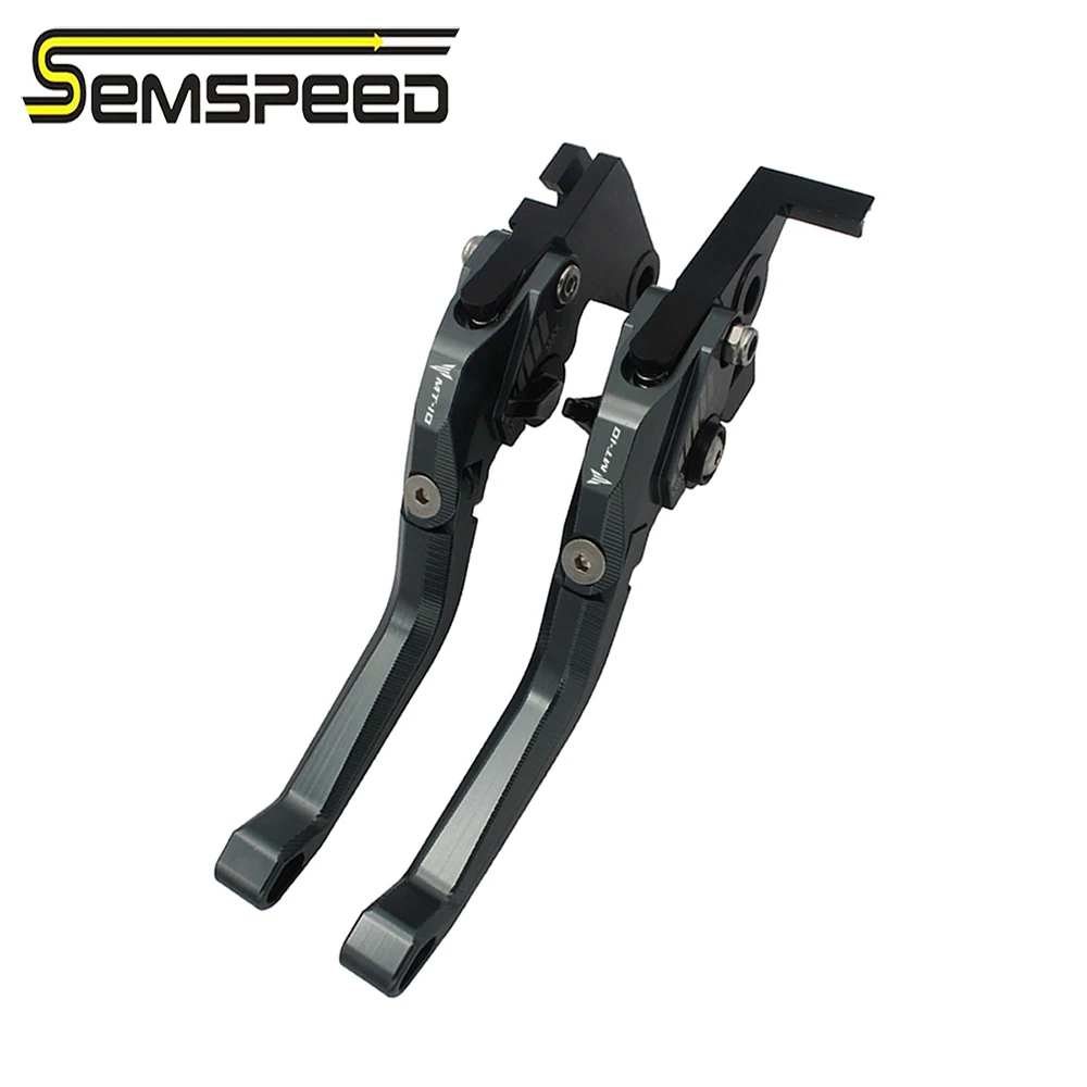 SEMSPEED мотоцикл MT 10 логотип 3D ромбовидный складной тормоз сцепления рычаги ручки