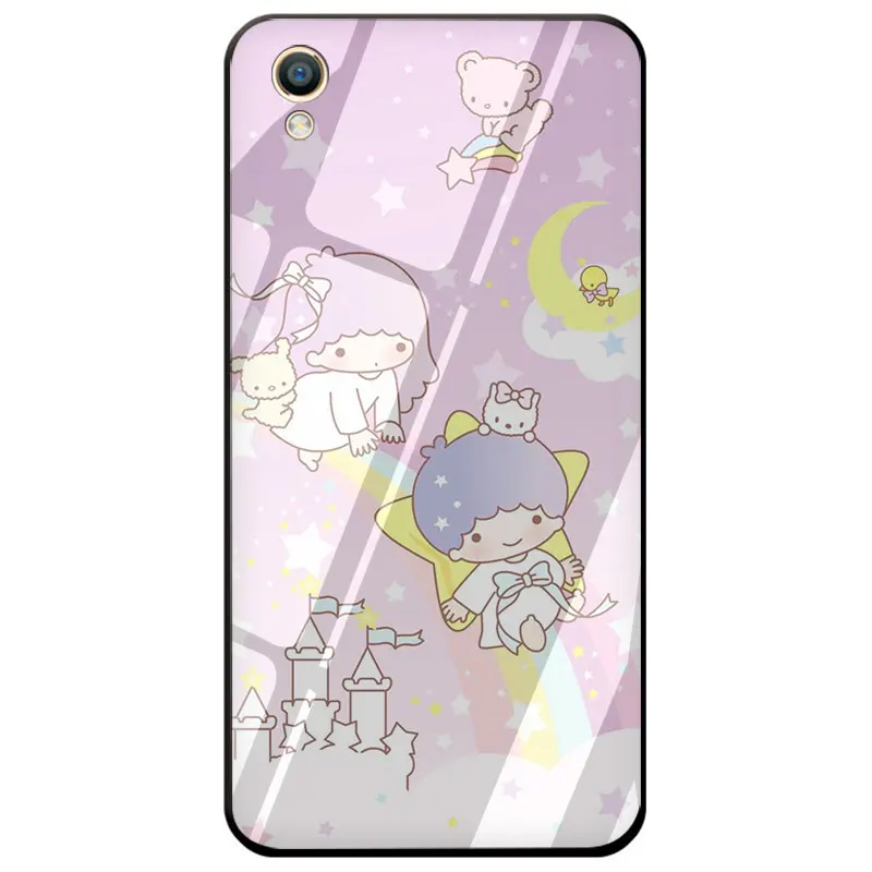 G3 EWAU с рисунками из мультфильма «My Melody» маленький Две звезды закаленное Стекло чехол для телефона чехол для OPPO A7 A5s AX7 AX5s A37 A77 A7X F3 F5 F7 F9 F11 Pro - Цвет: G3