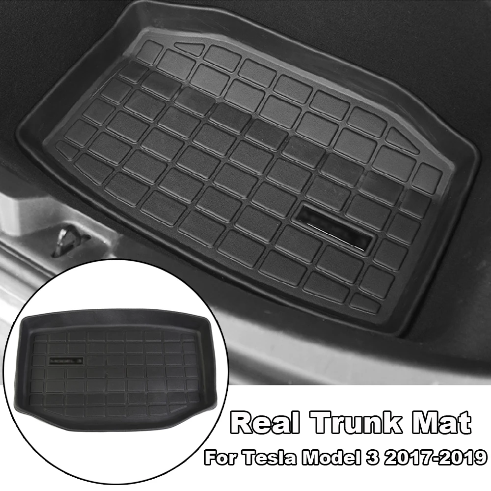 

Black Before Front Cargo Trunk Storage Box Mat For Tesla Model 3 2017 2018 2019