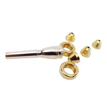 

Parts Gift Tube Professional Trumpet Mouthpiece Set Bass Brass Cups Rims 2B 2C 3B 3C Instrument Accessories Convertible