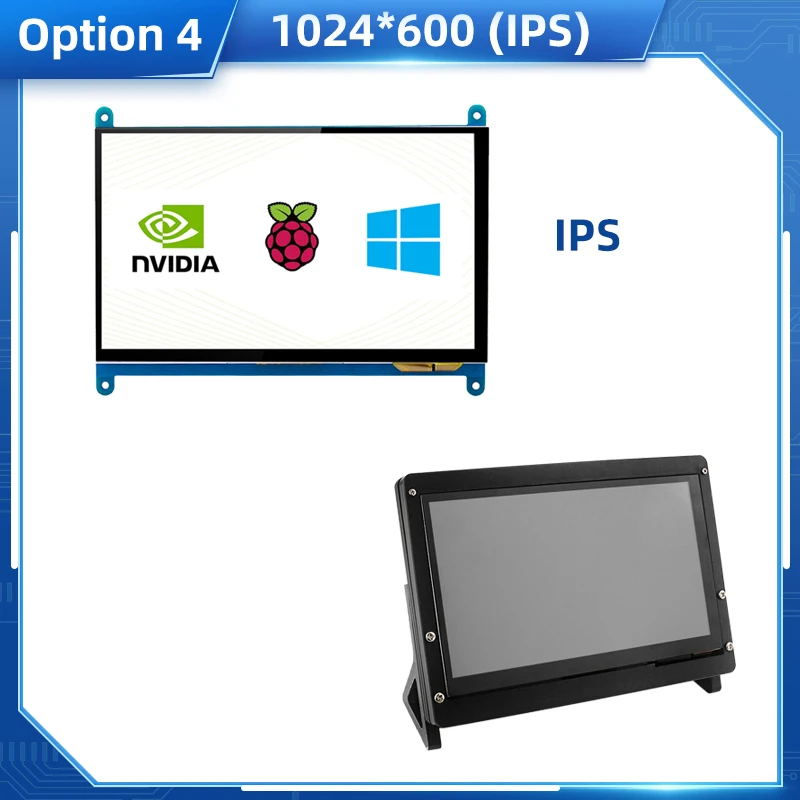 Pantalla LCD HD de 800x600 para Pantalla Raspberry Pi 4 Compatible con Pi 4 y Pi 3 B +, Windows Monitor de Pantalla táctil capacitiva HDMI de 5 Pulgadas 