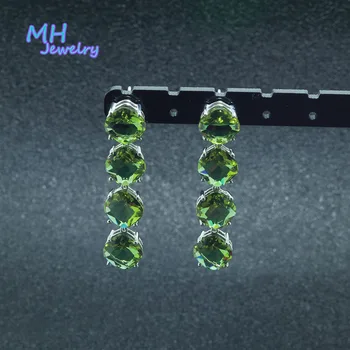 

MH Zultanite Gemstone solid earrings for Women gift red 925 Sterling Silver Color Change Diaspore Stone ring Fine Jewelry