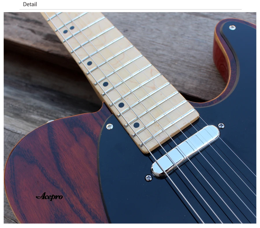 Acepro F отверстие электрогитары, 2 шт. корпус из красного дерева и твердый пепельный Топ, высокое качество коричневый/синий/зеленый цвет гитары ra