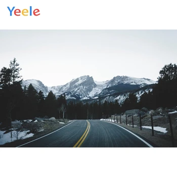 

Yeele Landscape Photocall Snow Mount Forest Road Photography Backdrops Personalized Photographic Backgrounds For Photo Studio