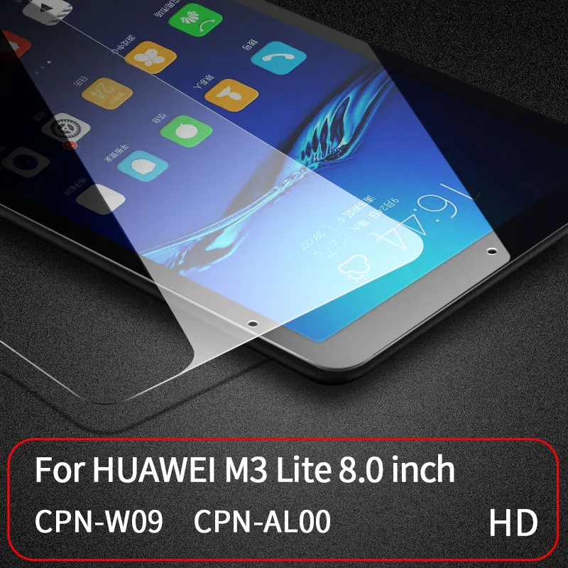 9D закаленное стекло с закругленными краями для huawei MediaPad M5 lite 10,1 M5 8,4 M3 Lite 8,0 Защита экрана для MediaPad M5 8,0/8,4 дюйма - Цвет: M3-8.0-HD