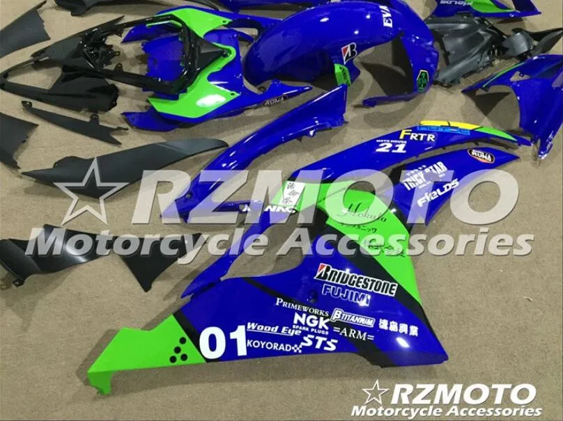 4Gifts New ABS Injection Mold motorcycle Fairings Fit For YAMAHA YZF-R6-600 2008- 08-16 Bodywork Set Custom blue green