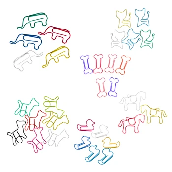 

Metal Paper Clips 24 Pieces in PVC Box Bone