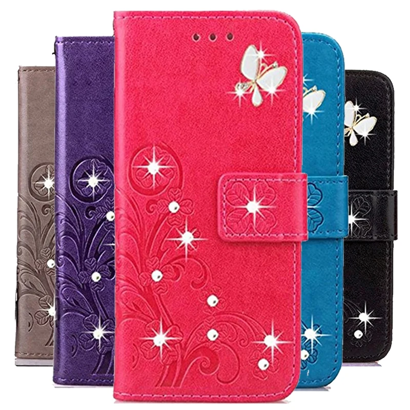 

For Lenovo Golden Warrior A8 A806 A808T Case Soft Silicone Luxury 3D Lucky Clover Leather Wallet Flip Case