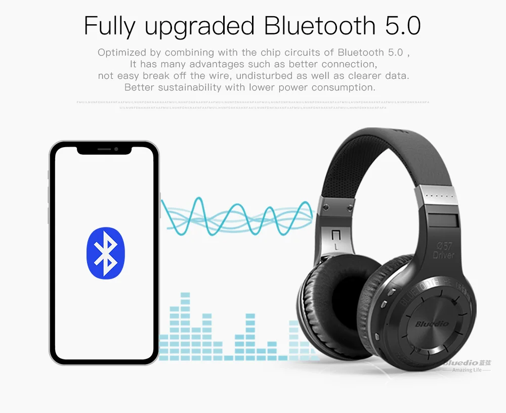 Bluedio HT 4,1 Bluetooth гарнитура наушники беспроводные наушники с микрофоном спортивные наушники для iPhone Android телефон