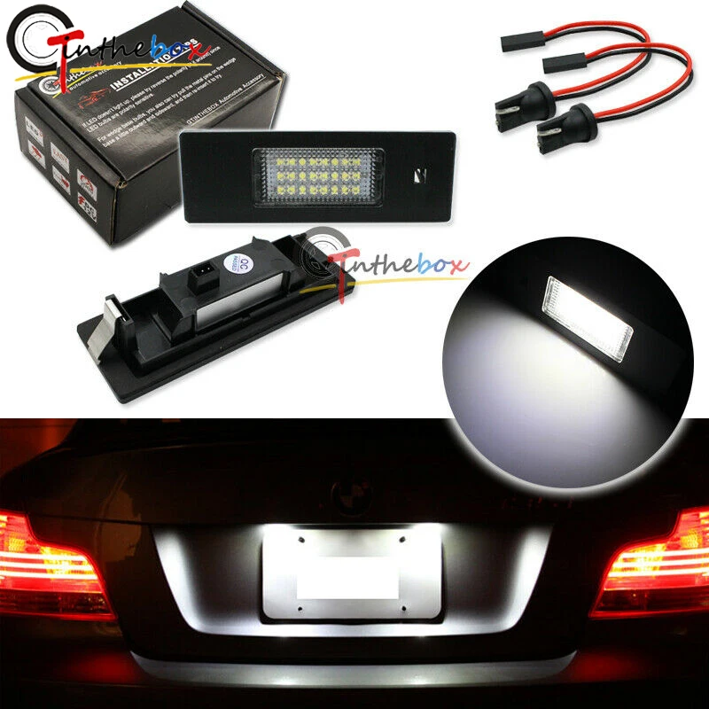 

GTinthebox 2pcs Xenon White 3020-SMD LED License Plate Light Kits For BMW 1 6 Series Z4 MINI