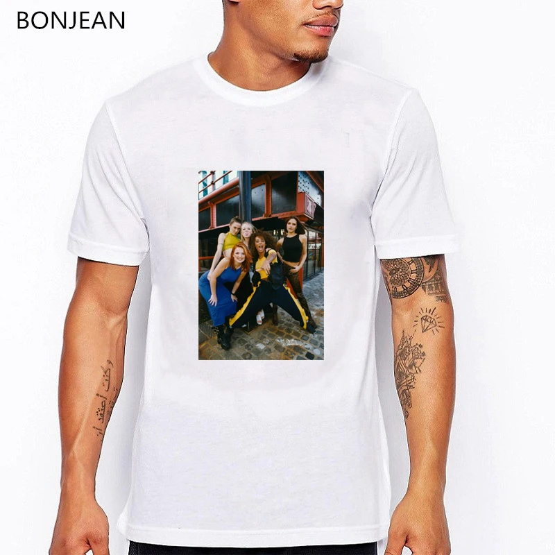 

Summer Spice Girls Tee Shirt Homme Vintage T Shirt Men Anime Hip Hop Rock Tshirt 90s Aesthetic Grunge Shirt Retro Top Clothes