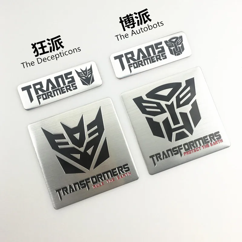 Autobots Трансформеры бампер наклейка s Autobots Decepticons Optimus Prime Автомобильный логотип украшение кузова автомобиля металлическая наклейка Tag Sid