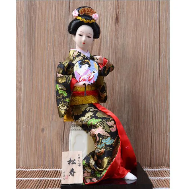 Японский шелк мебель кимоно Кабуки Гейша кукла ремесленные украшения японские человекообразные фигурки украшение дома ZL215