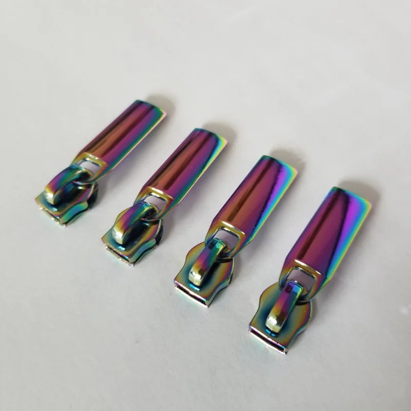 2PCS #5 Metal Colorful Zipper Pull Zip Head For Repair Kits DIY Sewing Craft Accessories Bags Garment Zipper Supplies