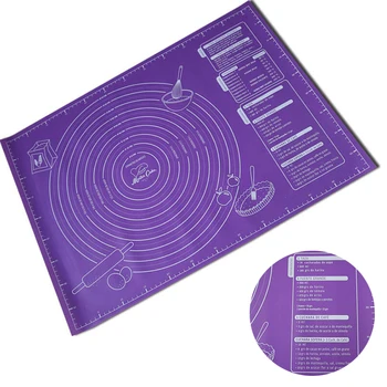 

Silicone Baking Mat With Scale Rolling Dough Pad Kneading Dough Mat Non Stick Pastry Sheet Oven Baking Tool