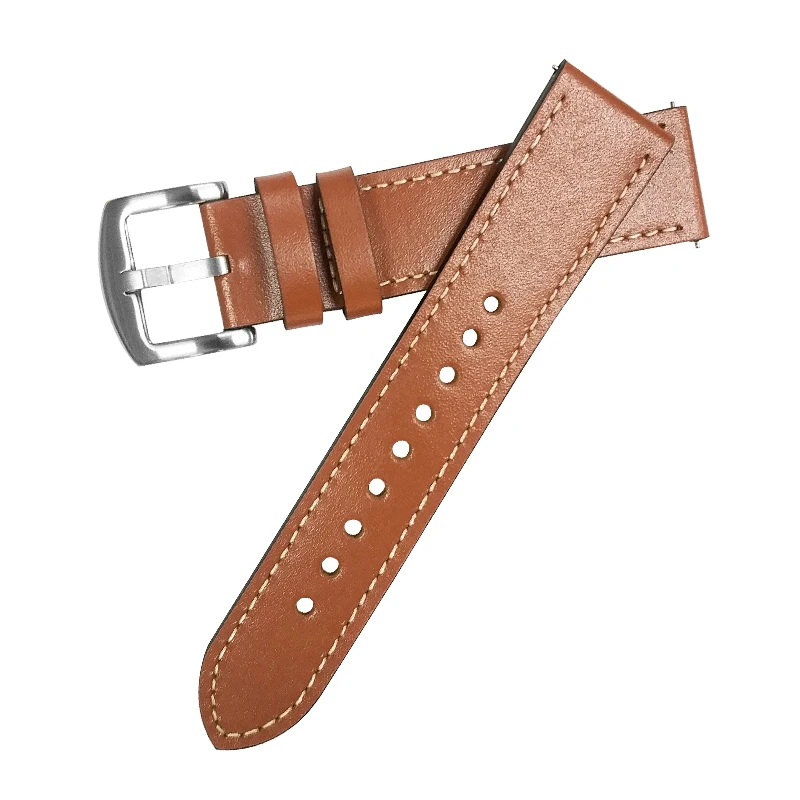 

YUFA 22mm Watch Band Genuine Leather Straps Watch Accessories High Quality Brown Black Colors Watchbands Watch Strap