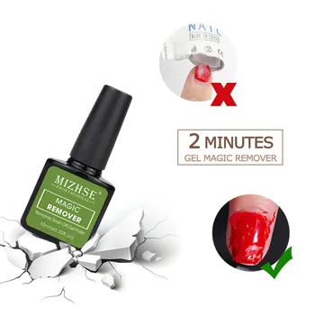 

MIZHSE Magic Remover Nail Polish Remover All For Manicure Lint-Free Napkin Cleaner 2-3 MINS UV Gel Nail Polish Remove Base&Top