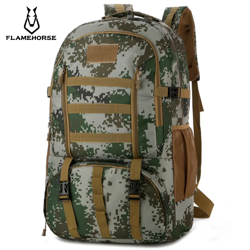 

Cross Border New Style Tactical Bag 60L Large Capacity Outdoor Hiking Backpack Travel Big Knapsack ye zhan bao a Generation of F
