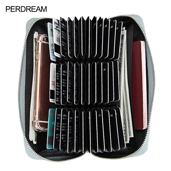 

Organ Long Leather Card Bag Passport Bag Anti-fifi Credit Card Bag Multi-Function Men and Women Wallet Passport Clip