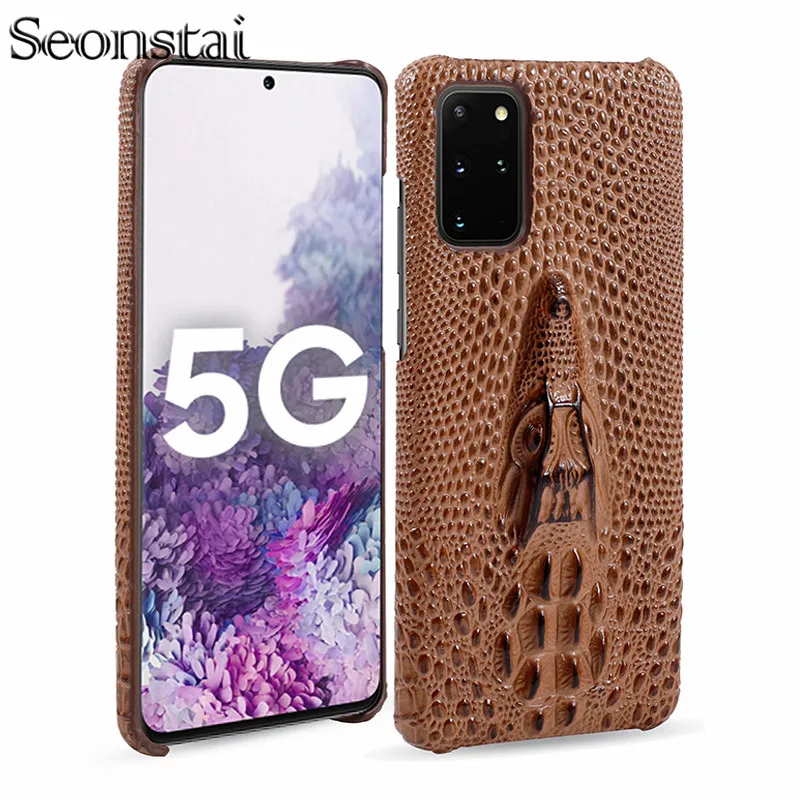 Роскошный чехол из натуральной кожи под крокодиловую кожу для смартфона Samsung Galaxy