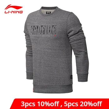 

Li-Ning Men Basketball Knit Sweater Regular Fit Double Fleece LiNing li ning Comfort Fitness Sports Sweatshirt AWDN039 MWW1374