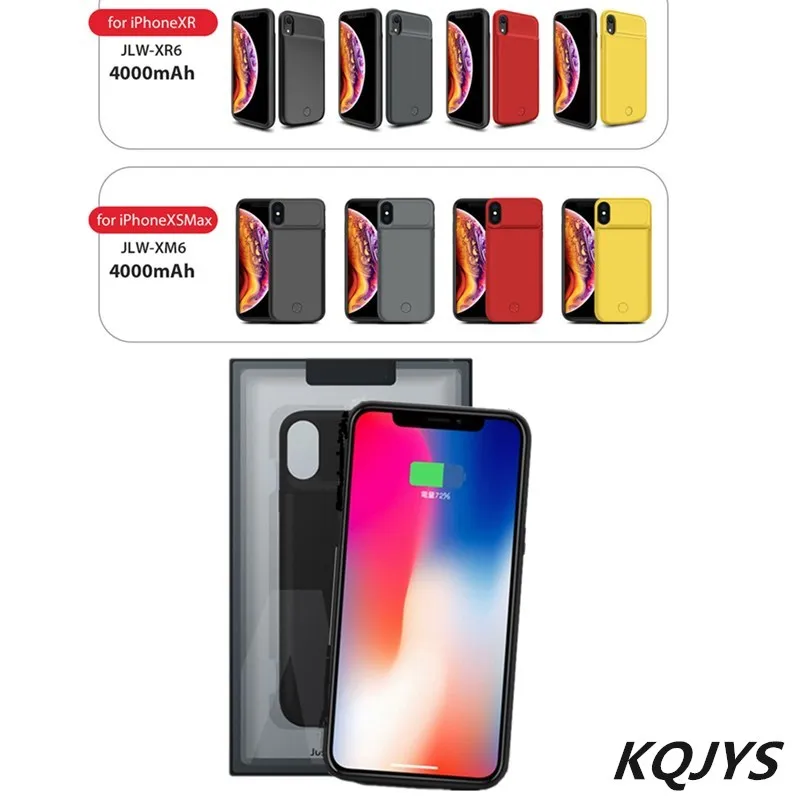 KQJYS портативный чехол для зарядки аккумулятора iPhone XS Max внешний аккумулятор чехлы